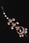 Buy_Osvag India_Gold Plated Polki Embellished Maangtikka _at_Aza_Fashions