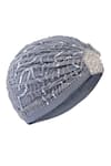 Shop_Hair Drama Co_Grey Sequins And Glass Beads Embellished Turban _Online_at_Aza_Fashions