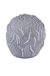 Buy_Hair Drama Co_Grey Sequins And Glass Beads Embellished Turban 