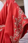 Buy_Prathyusha Garimella_Red Embroidered Kimono And Skirt Set _Online_at_Aza_Fashions