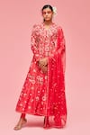 Nachiket Barve_Floral Embroidered Anarkali Set_Online_at_Aza_Fashions