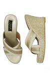 Shop_Miraki_Gold Gota Work Wedges _at_Aza_Fashions