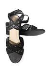Shop Paio Black Georgina Net Wedges at Aza Fashions Shop_Paio_Black Georgina Net Wedges_at_Aza_Fashions