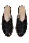 Shop_Paio_Black Brea Criss Cross Mules_Online_at_Aza_Fashions