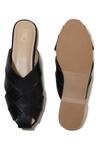 Shop_Paio_Black Brea Criss Cross Mules_at_Aza_Fashions