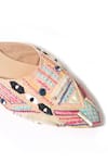 Shop_Paio_Beige Embroidered Zeeva Mules _Online_at_Aza_Fashions