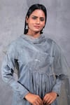 Buy_Asaga_Grey Anarkali Chanderi Silk Round Set _Online_at_Aza_Fashions