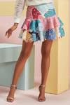 Buy_Pankaj & Nidhi_Multi Color Lace Layered Skirt_Online_at_Aza_Fashions