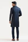 Shop_Paarsh_Blue Tricot Embroidered Sherwani And Pant_at_Aza_Fashions