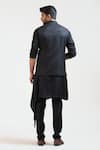 Shop_PAARSH_Black Tricot Embroidered Nehru Jacket_at_Aza_Fashions