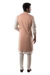 Shop_PAARSH_Pink Terrycot Long Nehru Jacket_at_Aza_Fashions