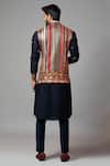 Shop_Paarsh_Multi Color Viscose Chikankari Embroidered Bundi_at_Aza_Fashions