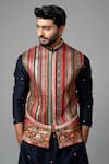 Buy_Paarsh_Multi Color Viscose Chikankari Embroidered Bundi_Online_at_Aza_Fashions