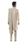 Shop Smriti By Anju Agarwal Pink Cotton, Raw Silk, Modal Satin Embroidered Sherwani Set at Aza Fashions Shop_Smriti By Anju Agarwal_Pink Cotton, Raw Silk, Modal Satin Embroidered Sherwani Set _at_Aza_Fashions