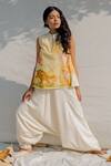 Buy_Purvi Doshi_White Turkish Harem Pants_at_Aza_Fashions