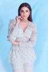 Shop_Ritika Mirchandani_White Net Georgette Kurta And Sharara Set_Online_at_Aza_Fashions