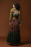 Buy_Capisvirleo_Green Habutai Silk Tie And Dye Skirt_Online_at_Aza_Fashions