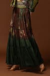 Shop_Capisvirleo_Green Habutai Silk Tie And Dye Skirt_Online_at_Aza_Fashions