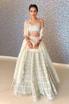 Buy_Ridhima Bhasin_White Embroidered Lehenga Set_at_Aza_Fashions