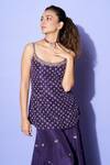 Shop_Punit Balana_Purple Silk Zardozi Embroidered Kurta Sharara Set_Online_at_Aza_Fashions