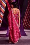 Shop Punit Balana Pink Organza Silk Gota And Marodi Scoop Neck Embroidered Saree With Blouse at Aza Fashions Shop_Punit Balana_Pink Organza Silk Gota And Marodi Scoop Neck Embroidered Saree With Blouse _at_Aza_Fashions