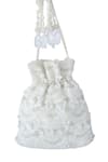 Adora By Ankita_Beige Embroidered Bead Potli Bag _Online_at_Aza_Fashions