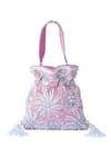 Buy_Adora By Ankita_Pink Embroidered Mirror Embellished Polti Bag _at_Aza_Fashions