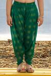 Buy_Piyanshu Bajaj_Green Printed Blouse And Dhoti Pant Set For Girls_Online_at_Aza_Fashions