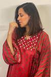 Buy_Punit Balana_Pink Satin Silk Kaftan Dress_Online_at_Aza_Fashions