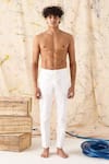 Buy_Project Bandi_White Cotton Pyjama Pants  _at_Aza_Fashions