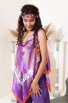 Shop_Capisvirleo_Purple Satin Silk Paisley Print Cowl Top _Online_at_Aza_Fashions