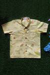 Buy_Miko Lolo_Green Meadow Shirt For Boys_at_Aza_Fashions