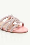 Sephyr_Peach Rhaenys Swarovski Embellished Flats _Online_at_Aza_Fashions