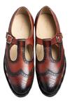 Shop_Dmodot_Black Peshawari Brogues_at_Aza_Fashions