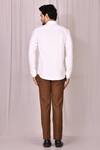 Shop_Samyukta Singhania_White Premium Cotton Shirt For Men_at_Aza_Fashions