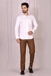 Buy_Samyukta Singhania_White Premium Cotton Shirt For Men_Online_at_Aza_Fashions