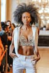 Shop_Dash and Dot_Gold 75% Viscose Applique Embroidered Mirror Work Plunge Sweetheart Bralette _Online_at_Aza_Fashions