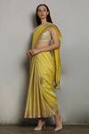 Buy_Pooja Shroff_Green Chanderi Embroidered Saree_Online_at_Aza_Fashions