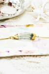 Shop_Puneet Gupta_Gold Stones Natural Rakhi _at_Aza_Fashions