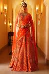 Buy_Seema Gujral_Organza Embroidered Lehenga Set_at_Aza_Fashions