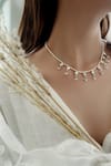 Shop_Do Taara_Silver Plated Kundan Necklace _at_Aza_Fashions