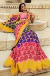 Swati Vijaivargie_Pink Silk Embroidery Round Blouse _Online_at_Aza_Fashions
