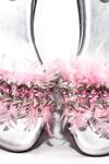 Foot Fuel_Pink Feathers, Studs Embellished Heels _Online_at_Aza_Fashions