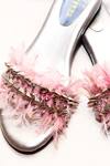 Buy_Foot Fuel_Pink Feathers, Studs Embellished Heels _Online_at_Aza_Fashions