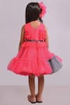 Shop_Lil Angels_Pink Embellished Dress For Girls_at_Aza_Fashions
