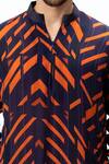 Nirmooha_Purple Crepe Printed Kurta Set _at_Aza_Fashions