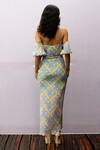 Shop_Nirmooha_Multi Color Chinon Chiffon Printed Dress_at_Aza_Fashions