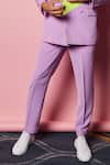 Buy_Nirmooha_Purple Micro Plain Straight Pant _Online_at_Aza_Fashions