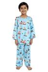 Buy_Nigh Nigh_Blue Cotton Printed Night Suit Set _at_Aza_Fashions