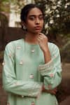 Shop_Pna By Pragati Arora_Green Silk Kurta Set_at_Aza_Fashions